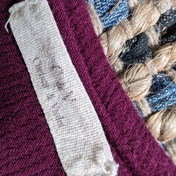 Embroidered Boysenberry Babydoll Tiered Dress M Swing Trapeze Knee Length - Picture 4 of 12